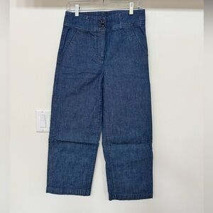 J. Crew Womens Denim Trousers with Belt